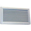 DAYTON 6WRK4 DOOR LOUVER 10-1/8 H 10-1/4 W ALUMINUM