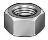 GRAINGER GLOBAL SOURCING 4RVR3 HEX NUT STEEL GR 2H 1-1/8-8 PLAIN PK90