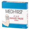 MEDI-FIRST 61212 GAUZE PAD COTTON BLEND GAUZE PK10