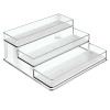 INTER-DESIGN 62130 STADIUM SPICE RACK, 3-TIER, CLEAR PLASTI