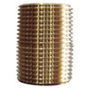 GRAINGER GLOBAL SOURCING 6AZD6 CLOSE NIPPLE BRASS 1/4 IN PK10