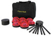 FLAREALERT B8RBP2FULL LED ROAD FLARE KIT, RED, 120 FPM, MAGNET