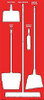 ACCUFORM SIGNS GPSB201 SHADOW BOARD ACCU-SHIELD WHITE RED