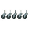 BEVCO CAR5S RUBBER WHEEL CASTERS PK5 PK5