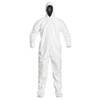 DUPONT IC105SWH2X002500 HOODED COVERALLS,WHITE,2XL,ELASTIC,PK25