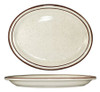 ITI GR-51 PLATTER 15-1/2X11-3/4 BROWN SPECKLE PK6