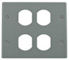 HUBBELL HBL4747BBGY DUPLEX PLATE GRAY STEEL PLATES