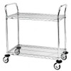METRO MW611 UTILITY CART,CHROME,38X24X38,2 SHELF