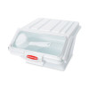 RUBBERMAID COMMERCIAL PRODUCTS FG9G6000WHT SML SHLF ING BIN W/MEAS CUP