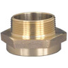 DIXON VALVE  COUPLING FM25F20T FNST 2-1/2 X MNPT 2 HEX NIPPLE BR