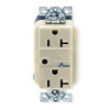 HUBBELL HBL5360ISA RECEPTACLE,IVORY,20A,2P3W,SIDE,1PK