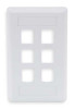 HUBBELL IFP16W WALL PLATE 6 PORT