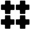 BRADY SPC ABSORBENTS 104470 2 IN X 5 IN B514 BLK FLOOR CROSSES PK/20