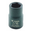KTI KTI-32114 IMPACT SOCKET SAE 7/16IN. 1-3/16IN.L HEX