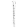 TRI-ARC WLFC1230 FIXED LADDER W/ SAFETY CAGE STEEL 29 FT.