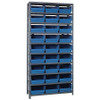 QUANTUM STORAGE SYSTEMS 1275-209BL SHELVING UNIT, 12"D X 36"L X 75"H, HEAVY