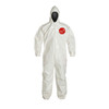 DUPONT SL127BWH6X001200 HOODED CR COVERALLS 6XL PK12