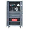STRONG HOLD 36-243-5DB 3 SHELF 5 BIN LOCKING STORAGE CABINET