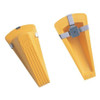 GIANT FOOT 00967 DOOR WEDGE YELLOW RUBBER 6-3/4 IN L