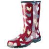 PRINCIPLE PLASTICS 5016CBR09 BOOT RAIN/GARD WOMEN RED SZ 9