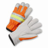 WEST CHESTER HVO990K/S COW PALM HI-VIS ORANGE POLY BACK DRIVER