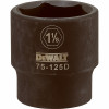 STANLEY DWMT75125OSP SAE IMPACT SOCKET, 6-POINT, BLACK OXIDE,