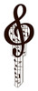 LUCKY LINE PRODUCTS B125S KEY BLANK, SCHLAGE SC1, MUSIC NOTES
