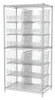 AKRO-MILLS AWS24360288SC BIN SHELVING WIRE 36X24 12 BINS CLEAR