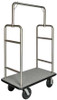 CSL FOODSERVICE AND HOSPITALITY 2599BK-010-GRY BELLMANS CART, SS FINISH,GRAY CARPET