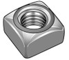 GRAINGER GLOBAL SOURCING U11121.037.0001 SQUARE NUT 3/8-16 11/16 W LOW ST PK50