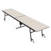 PALMER 23M15293012 MOBILE SHAPED TABLE GRAY GLACE 10 SEATS