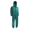 ONGUARD 71022 XL COVERALL W/INNER CUFFS XL GREEN HD PVC