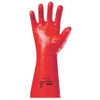 ANSELL 15-554 CHEMICAL RESISTANT GLOVES RED 10 PR