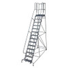 COTTERMAN 1514R2642A2E30B4W4C1P3 ROLLING LADDER 182 IN.H X 42 IN.W RUBBER