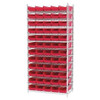 AKRO-MILLS AWS183630138R D5528 BIN SHELVING WIRE 36X18 60 BINS RE