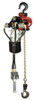 INGERSOLL-RAND 7756E-2C10-C6S AIR CHAIN HOIST 1100 LB CAP. 10 FT LFT
