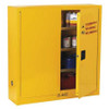 CONDOR USA INC 42X498 FLAMMABLE SAFETY CABINET 24 GAL. YELLOW
