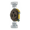 BRYANT RR201 RECEPTACLE BROWN 125VAC MOUNTING FLUSH