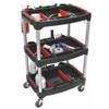 LUXOR MC-3 MECHANICS THREE-SHELF CART