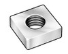 HODELL-NATCO 1XB14 SQUARE NUT 1/4-20 7/16 W STEEL ZP PK100