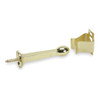 BATTALION 1XNK9 AUTOMATIC DOOR HOLDER BRASS IVORY WALL