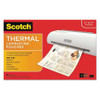 SCOTCH TP385625 POUCH,THERMAL,3MM,CLEAR,PK25
