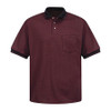 RED KAP SK52BR SS XL MNS SS DIAG TWILL POLO BR/BK W/PKT