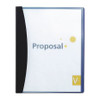 GBC W21533 REPORT COVER,W/HIDDEN SWING CLIP,BLACK