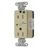 HUBBELL SNAP8262IS RECEPTACLE IVORY 3 WIRES 2 POLES 125VAC