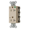 HUBBELL SNAP2182ILTRA RECEPTACLE IVORY 3 WIRES 2 POLES