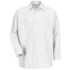 RED KAP SP14WH LN 4XL MENS LS WHITE POPLIN WORK SHIRT 4XL