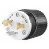 BRYANT 70530NP LOCKING PLUG BLACK/WHT 125VAC 2.0 HP 30A
