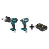 MAKITA XPH03Z  XDT11Z + BL1840B-2 CORDLESS HAMMER DRILL/DRIVER KIT 4.0AH