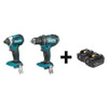 MAKITA XDT13Z  XFD10Z + BL1840B-2 CORDLESS IMPACT DRIVER KIT 18V 4.0AH